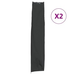 POKROWCE NA PARASOL OGRODOWY 2 SZT. 136X25/23,5 CM OXFORD 420D
