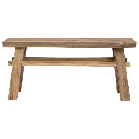 VidaXL ławka Naturalny 100 x 29 x 43,5 cm Lite drewno teakowe