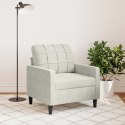 FOTEL KREMOWY 60 CM OBITY AKSAMITEM