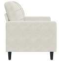 FOTEL KREMOWY 60 CM OBITY AKSAMITEM