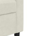 FOTEL KREMOWY 60 CM OBITY AKSAMITEM