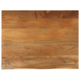 BLAT STOŁU Z NATURALNĄ KRAWĘDZIĄ 110X80X3,8 CM DREWNO MANGO