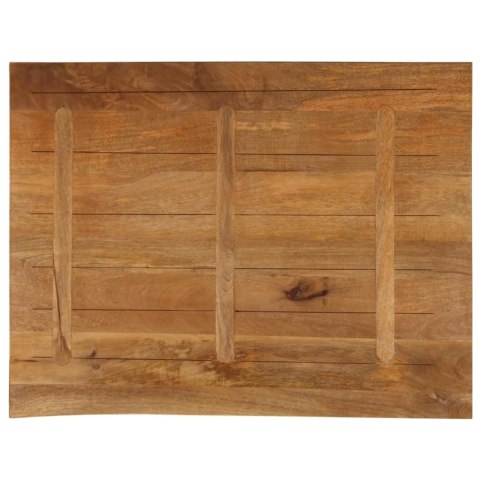 BLAT STOŁU Z NATURALNĄ KRAWĘDZIĄ 110X80X3,8 CM DREWNO MANGO
