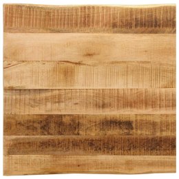 BLAT STOŁU Z NATURALNĄ KRAWĘDZIĄ 40X40X2,5 CM DREWNO MANGO