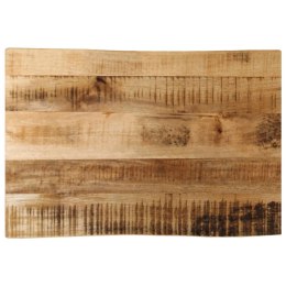 BLAT STOŁU Z NATURALNĄ KRAWĘDZIĄ 50X40X2,5 CM DREWNO MANGO