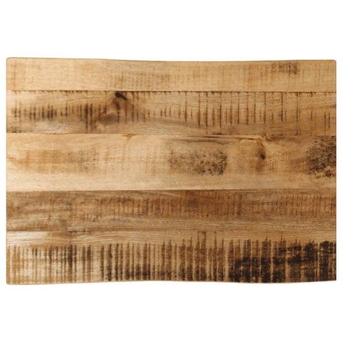 BLAT STOŁU Z NATURALNĄ KRAWĘDZIĄ 70X40X3,8 CM DREWNO MANGO