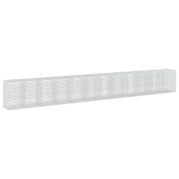 VidaXL Gabion z drutu 3,5 mm i siatką 5x10 cm 1200x100x150 cm