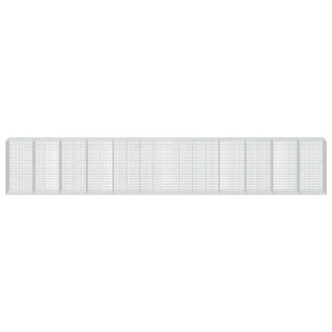 GABION Z DRUTU 3,5 MM I SIATKĄ 5X10 CM 1200X100X200 CM