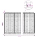 GABION Z DRUTU 3,5 MM I SIATKĄ 5X10 CM 1200X100X200 CM