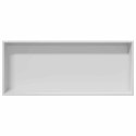 NISZA PRYSZNICOWA BIAŁY 75 X 30 X 9,5 CM STAL NIERDZEWNA