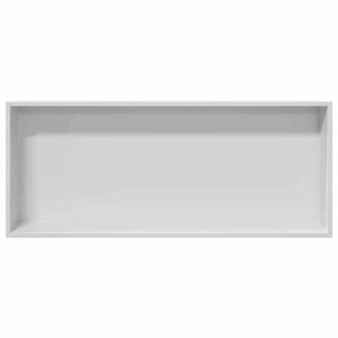 NISZA PRYSZNICOWA BIAŁY 75 X 30 X 9,5 CM STAL NIERDZEWNA