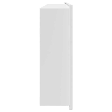 NISZA PRYSZNICOWA BIAŁY 75 X 30 X 9,5 CM STAL NIERDZEWNA