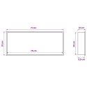 NISZA PRYSZNICOWA BIAŁY 75 X 30 X 9,5 CM STAL NIERDZEWNA
