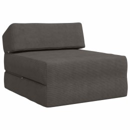 VidaXL Składana Sofa Łóżko ciemnoszary 60 x 70 x 41 cm Corduroy