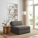 SKŁADANA SOFA ŁÓŻKO JASNOSZARY 60 X 70 X 41 CM CORDUROY