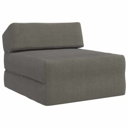 VidaXL Składana Sofa Łóżko jasnoszary 60 x 70 x 41 cm Corduroy
