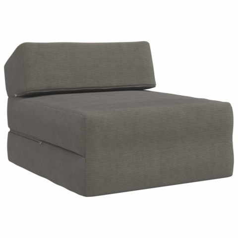 SKŁADANA SOFA ŁÓŻKO JASNOSZARY 60 X 70 X 41 CM CORDUROY