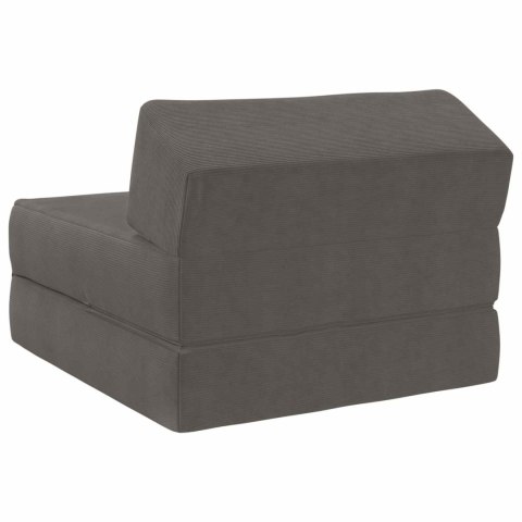 SKŁADANA SOFA ŁÓŻKO JASNOSZARY 60 X 70 X 41 CM CORDUROY