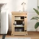 SZAFKA MULTIMEDIALNA CORONA 60X50X82 CM LITE DREWNO SOSNOWE