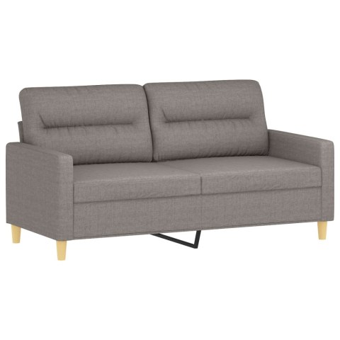 2-OSOBOWA SOFA Z PODUSZKAMI TAUPE 140 CM TKANINA