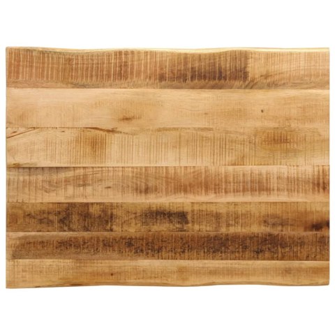 BLAT STOŁU Z NATURALNĄ KRAWĘDZIĄ 90X60X2,5 CM DREWNO MANGO