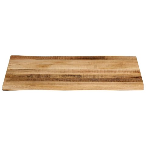 BLAT STOŁU Z NATURALNĄ KRAWĘDZIĄ 90X60X2,5 CM DREWNO MANGO