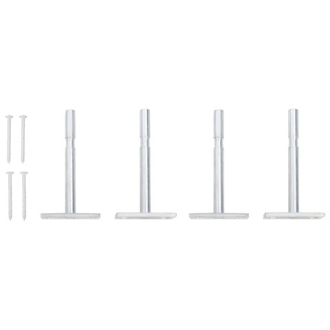 PÓŁKI ŚCIENNE Z SZUFLADĄ 2 SZT CZARNE 60X235X10CM