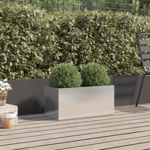 DONICA SREBRNA 62X30X29 CM STAL NIERDZEWNA
