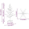 DREWNIANA CHOINKA NATURALNY 125 CM LITE DREWNO SOSNOWE