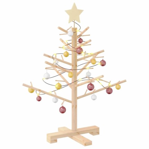 DREWNIANA CHOINKA NATURALNY 75 CM LITE DREWNO SOSNOWE