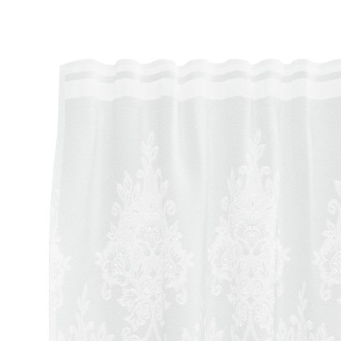 FIRANKA KORONKOWA BIAŁY 245 X 600 CM POLIESTER