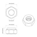 NAKRĘTKA 9574 SZT. SREBRNY M6 X 10 MM ŻELAZO