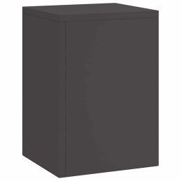 STOJAK NA ROŚLINY 3 SZT. CZARNY 24 X 24 X 75 CM STAL ZIMNOGIĘTA
