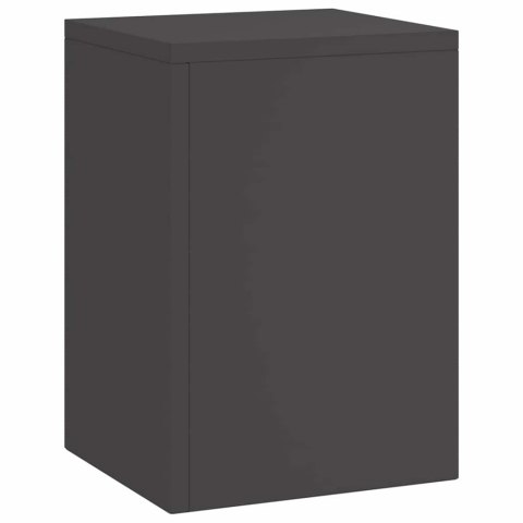 STOJAK NA ROŚLINY 3 SZT. CZARNY 24 X 24 X 75 CM STAL ZIMNOGIĘTA