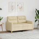 2-OSOBOWA SOFA KREMOWA 120 CM TAPICEROWANA TKANINĄ