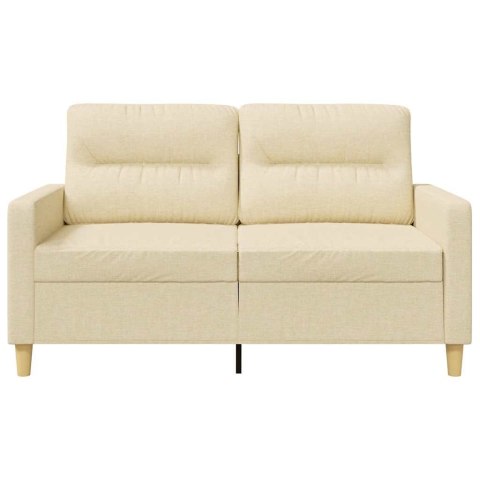 2-OSOBOWA SOFA KREMOWA 120 CM TAPICEROWANA TKANINĄ