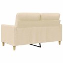 2-OSOBOWA SOFA KREMOWA 120 CM TAPICEROWANA TKANINĄ