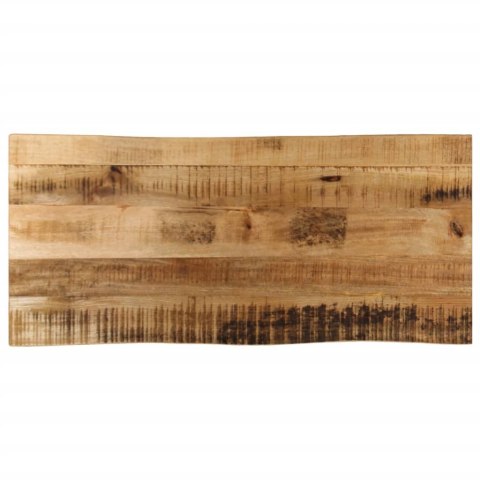 BLAT STOŁU Z NATURALNĄ KRAWĘDZIĄ 100X40X3,8 CM DREWNO MANGO