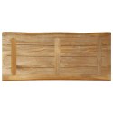 BLAT STOŁU Z NATURALNĄ KRAWĘDZIĄ 100X40X3,8 CM DREWNO MANGO