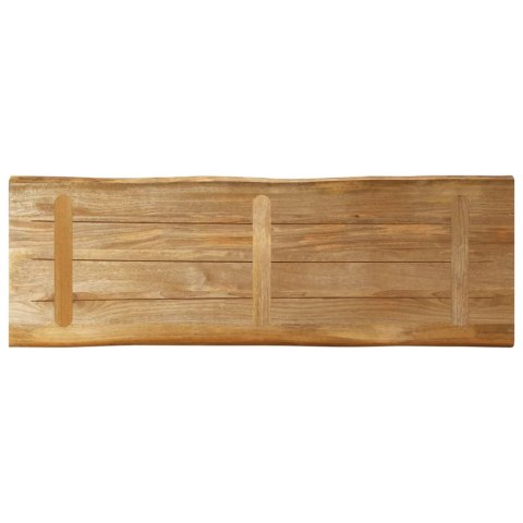 BLAT STOŁU Z NATURALNĄ KRAWĘDZIĄ 110X40X3,8 CM DREWNO MANGO
