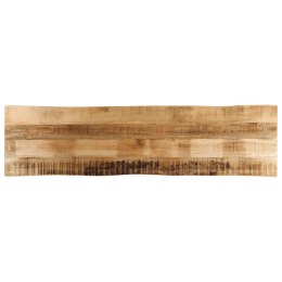 BLAT STOŁU Z NATURALNĄ KRAWĘDZIĄ 180X40X2,5 CM DREWNO MANGO