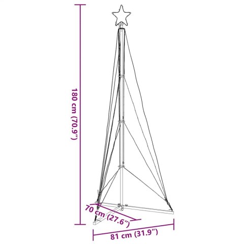 CHOINKA LED 363 DIODY LED NIEBIESKI 182 CM