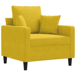 FOTEL ŻÓŁTY 60 CM OBITY AKSAMITEM