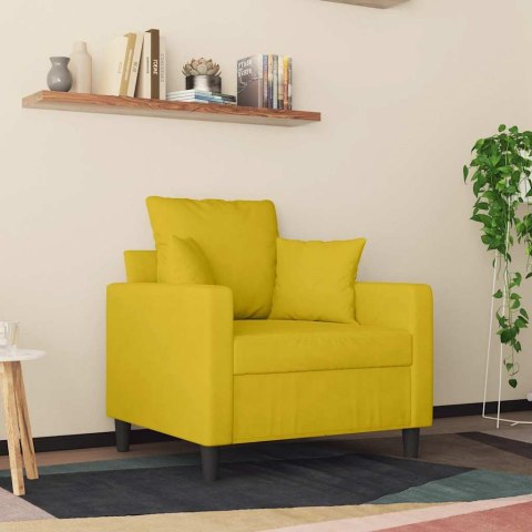 FOTEL ŻÓŁTY 60 CM OBITY AKSAMITEM