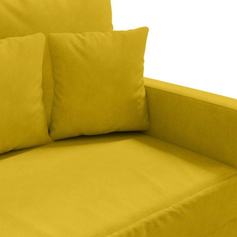 FOTEL ŻÓŁTY 60 CM OBITY AKSAMITEM