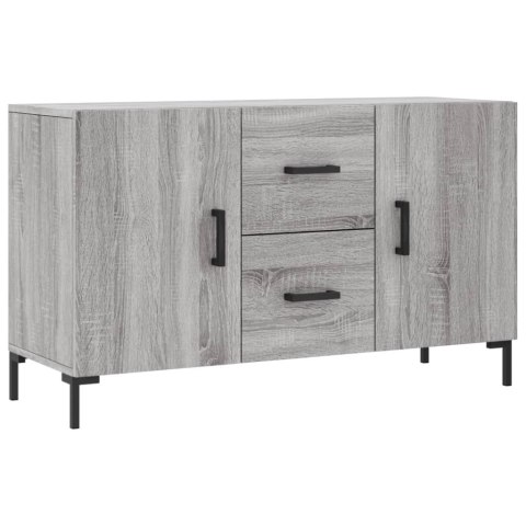 KOMODA SZARY DĄB SONOMA 100X36X60 CM MATERIAŁ DREWNOPOCHODNY