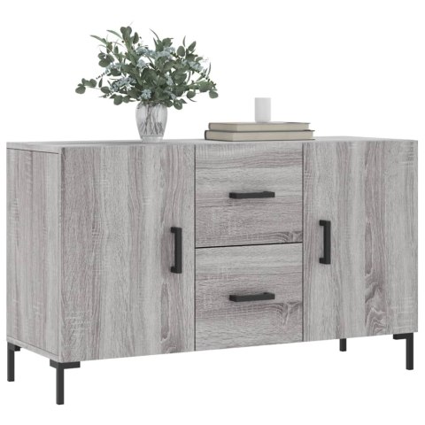 KOMODA SZARY DĄB SONOMA 100X36X60 CM MATERIAŁ DREWNOPOCHODNY