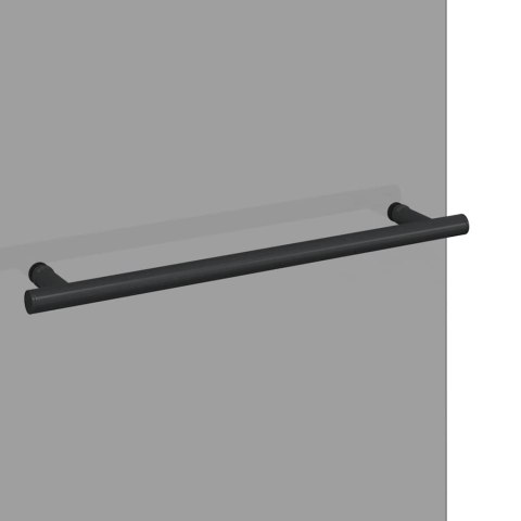 OSŁONA PRYSZNICOWA CZARNY 120 X 140 CM SZKŁO ESG I ALUMINIUM