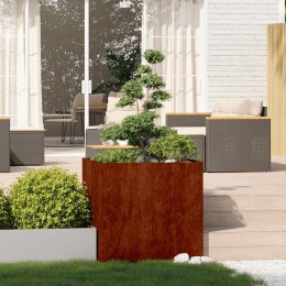 VidaXL Doniczka Rusty 80x80x80 cm Stal nierdzewna