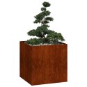 VidaXL Doniczka Rusty 80x80x80 cm Stal nierdzewna